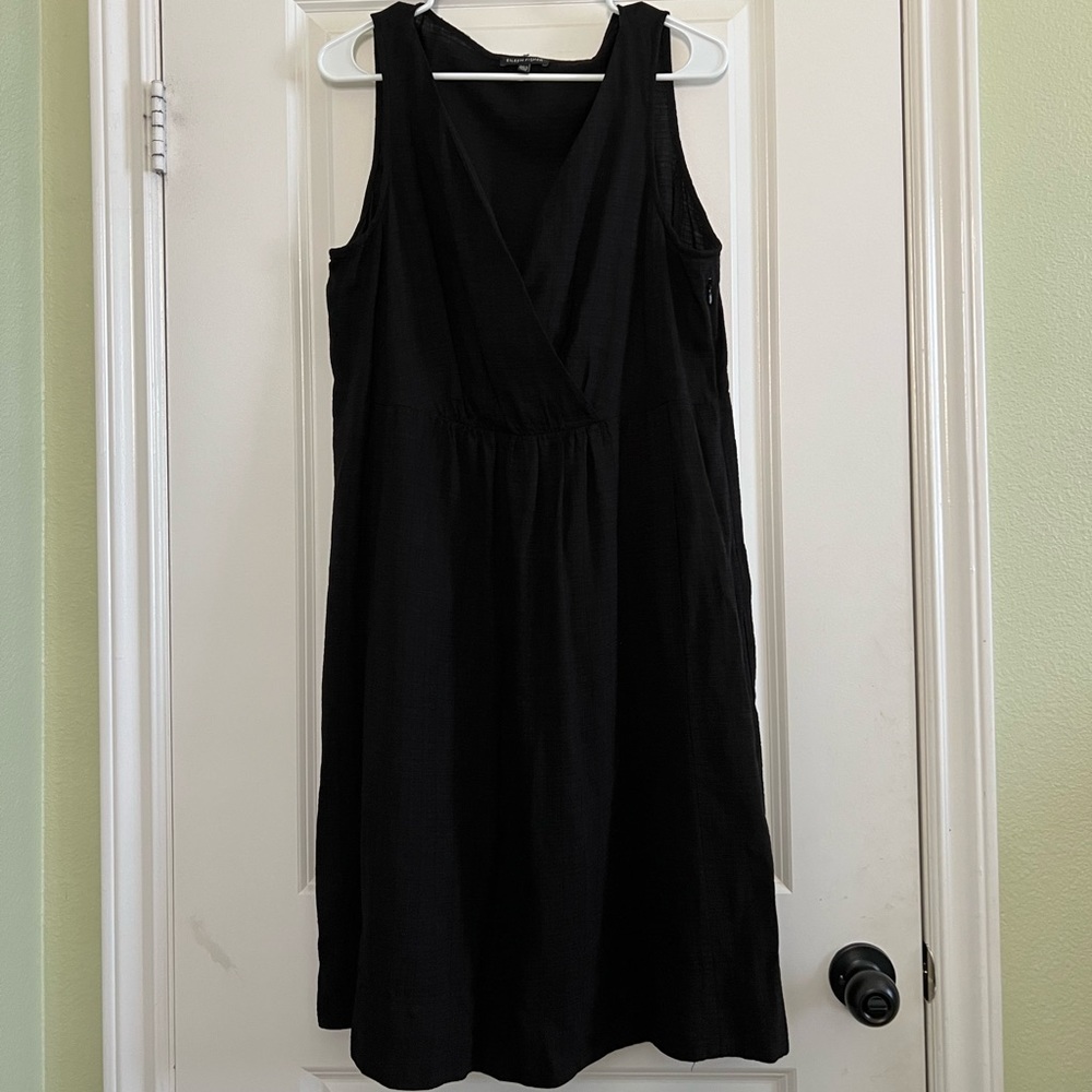 Eileen Fisher V neck linen dress